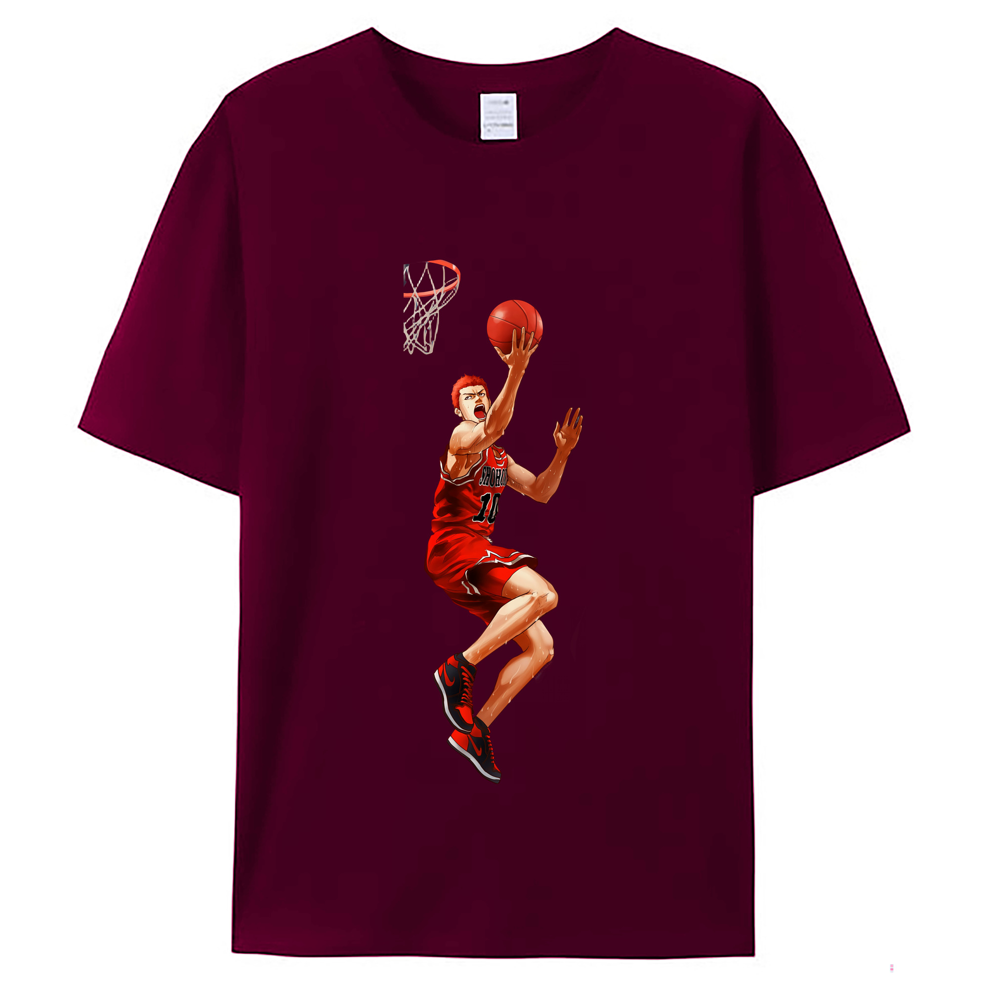 （画像用） SLAM DUNK／スラムダンク レディースカジュアルプリントTシャツ（綿100％）